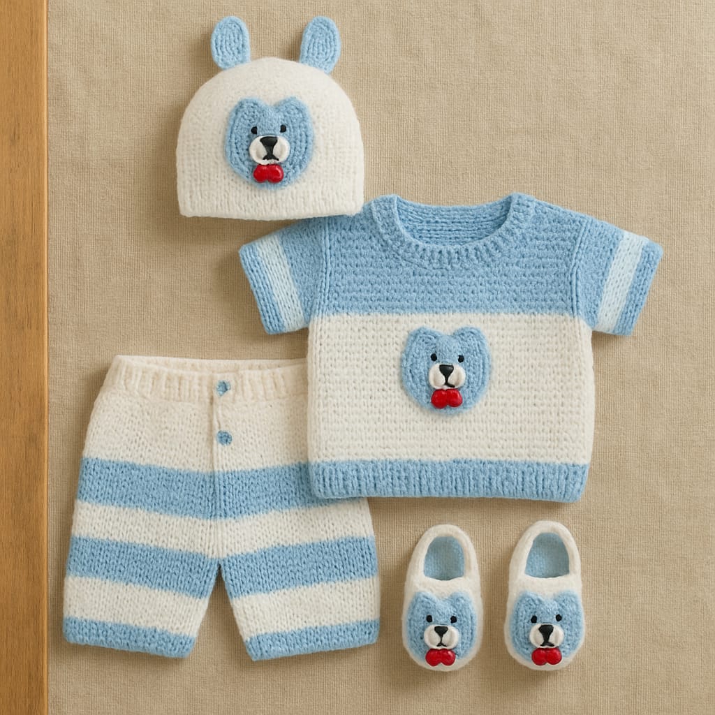 Set Niño Elegante Crochet